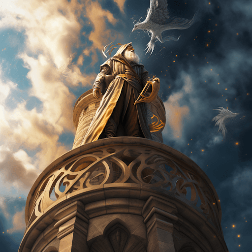 Ivory tower modeling illustration