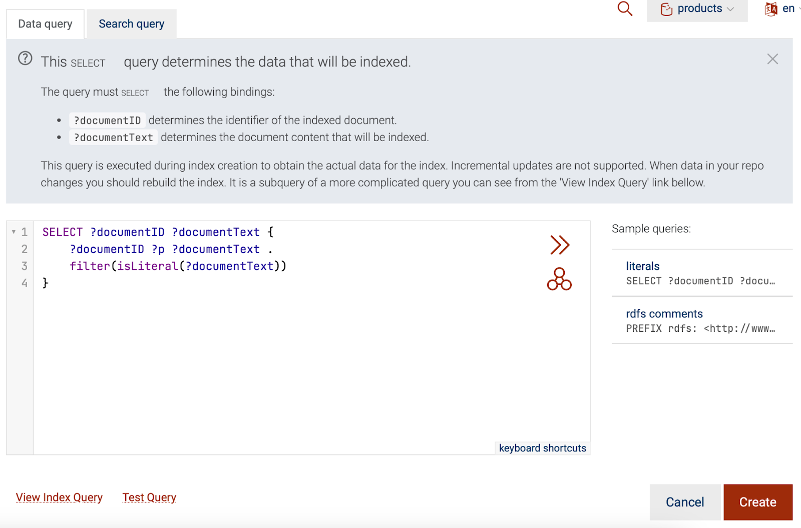 GraphDB similarity plugin interface